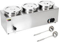 SAIYERUS, Scaldavivande, 3-110V, 30-85°C, 110 V, 535 x 275 x 320 mm, Argento, acciaio inox