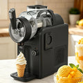 AityBuy, Gelatiera, 185 W, 429 x 190 x 399 mm, 2 L, Nero, acciaio inox, illuminazione LED, autopulizia