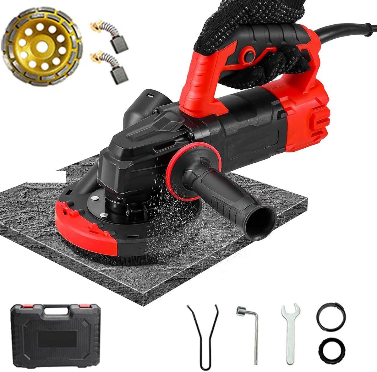 TYH, Smerigliatrici angolari, 115 Mm, 1200 W, 9000 giri/min, Nero