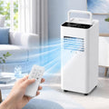 ZHIQXUE, Condizionatore portatile, 5000 BTU, 20 m, 16°C, Bianco, illuminazione LED, telecomando, timer, autopulizia, 3 in 1