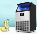 Oiyekntd, Macchina per cubetti di ghiaccio, 15 kg, 200 W, 798 mm, Grigio, acciaio inox, autopulizia