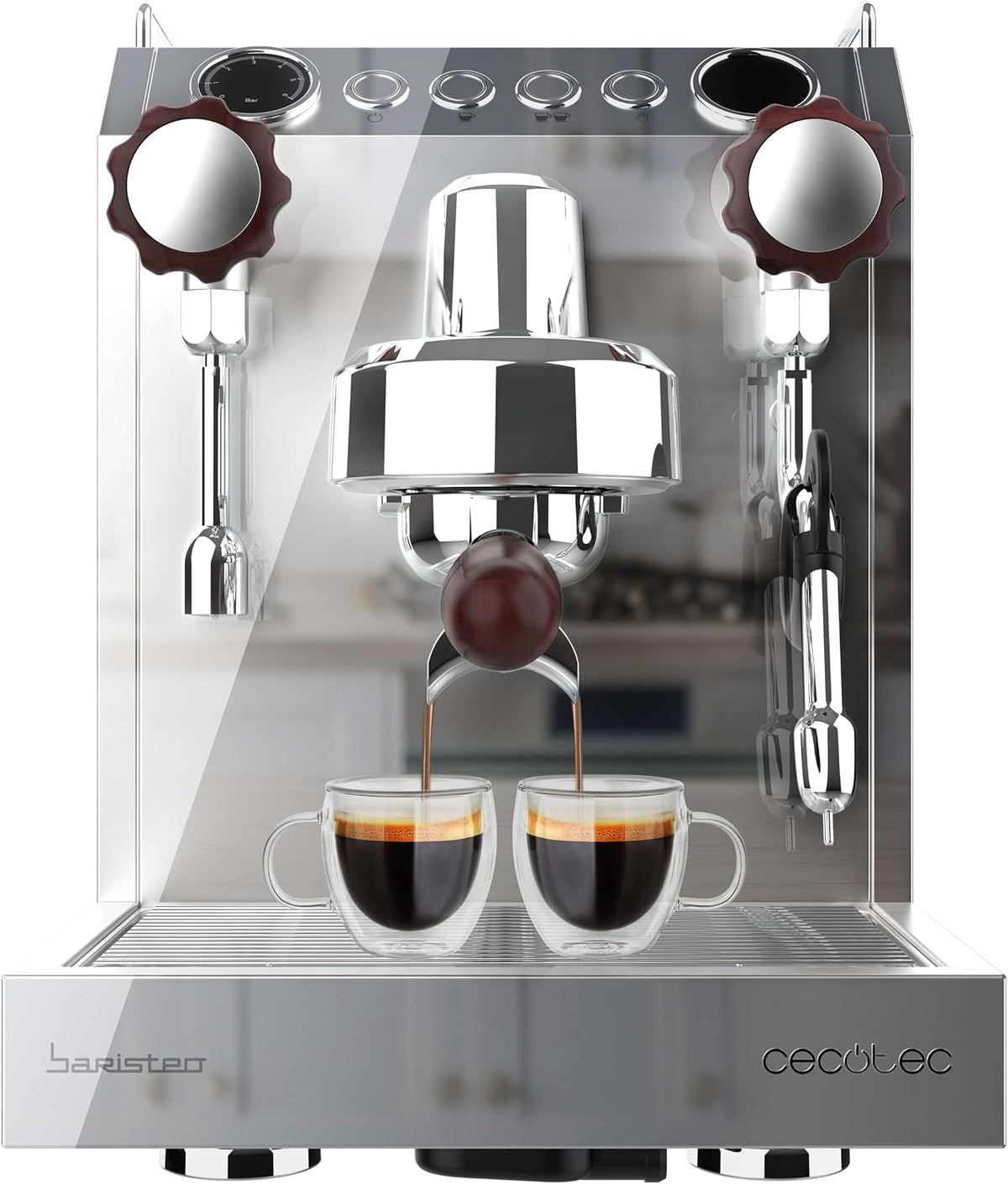 Macchina da caffè, Cecotec, 2,5 l, 15 bar, Argento
