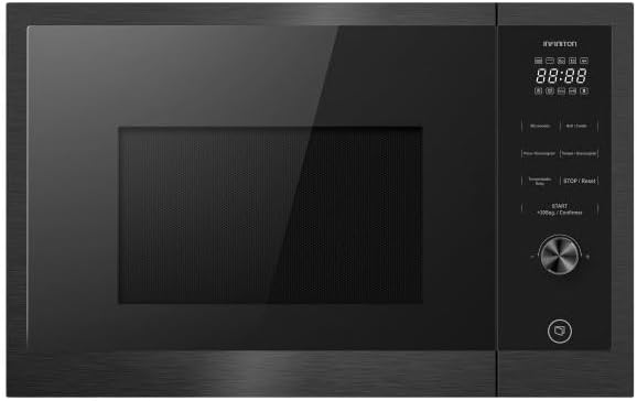 INFINITON ELECTRONICS, Forno a microonde, IMW-SS25L, 25 l, 800 W, 30,8 cm, Nero/Argento, acciaio inox