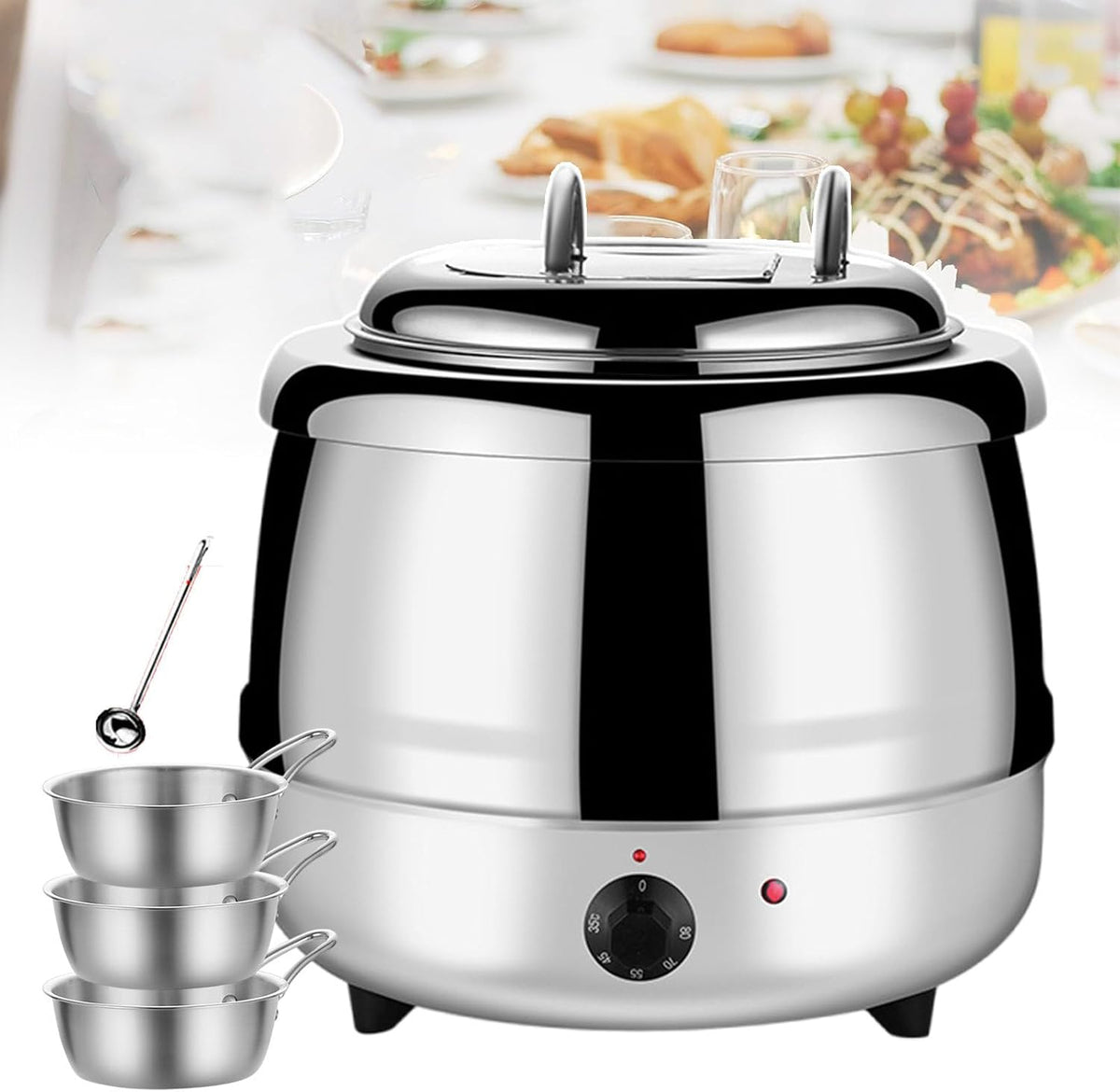 forplubossmmp, Bollitori, 13 Litri, 35 °C, 400 W, Bianco, acciaio inox