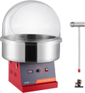 Macchine per zucchero filato, VEVOR, 1 kW, 518 x 518 x 415 mm, 16,3 pollici, Argento, acciaio inox