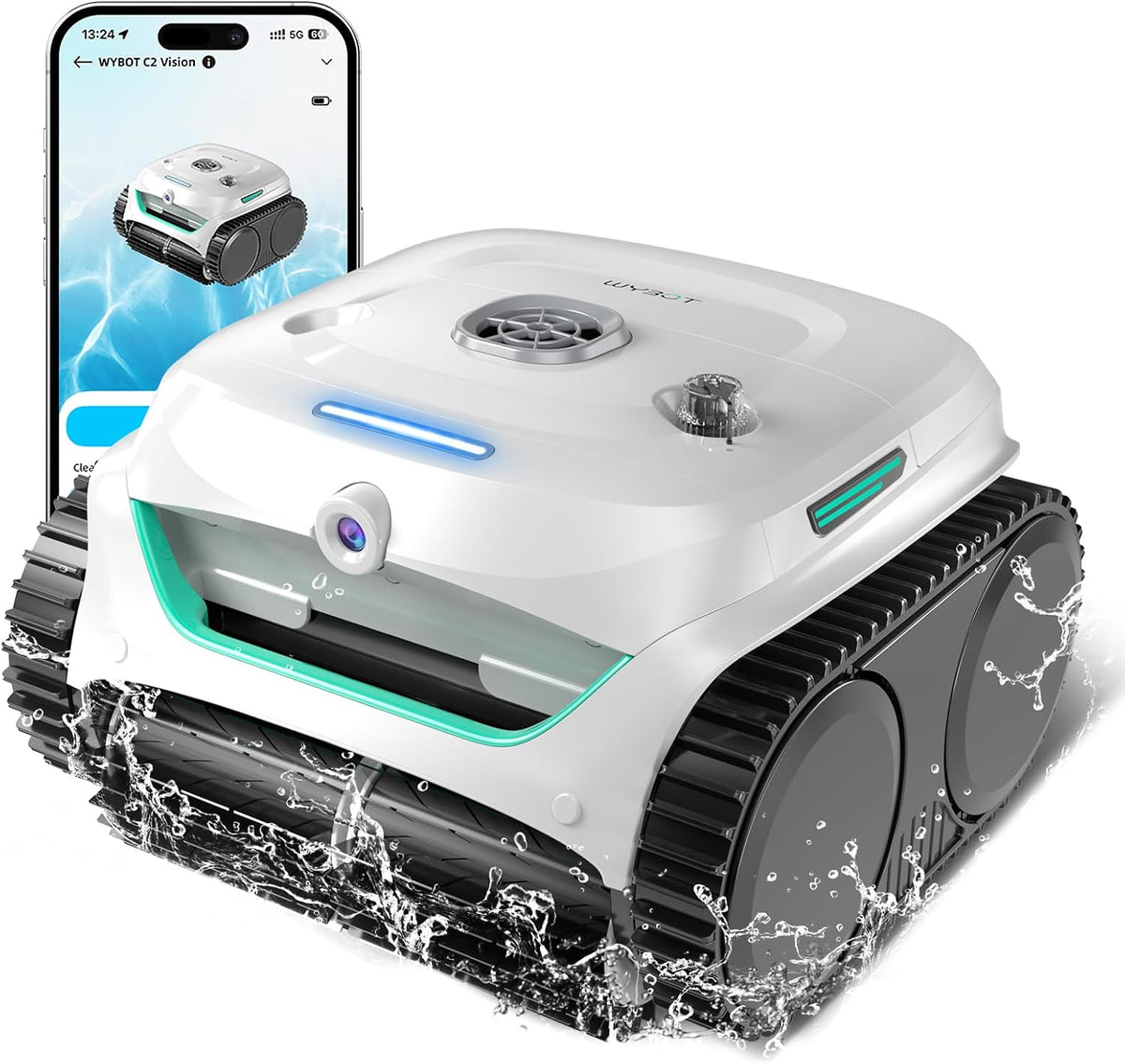WYBOT, Pulitori automatici, Bianco/Verde