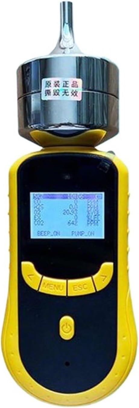 LLGTFQ, Monitor, CO2/H2S/O2/CH4, 1 l, Nero, alluminio