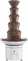 Royal Catering, Fontane di cioccolata, RCCF-65W4, 6 kg, 200 W, 0–110 °C, Argento, acciaio inox