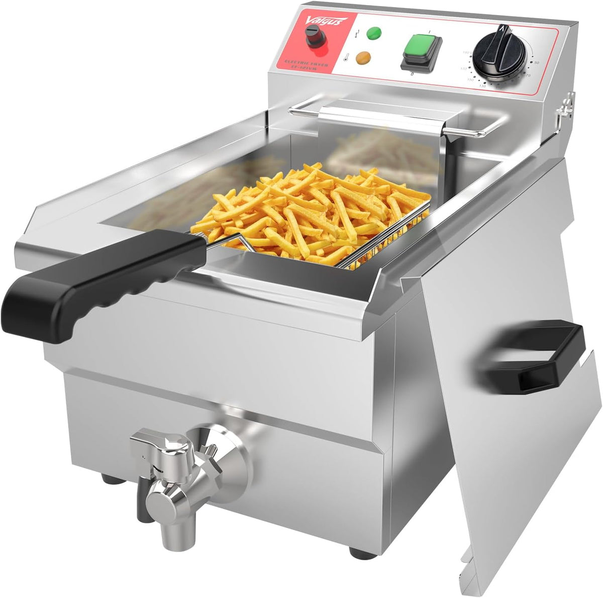 Valgus, Friggitrici, 3000 W, 10 L, 240 V, Argento, acciaio inox