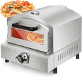 URJWAN, Forno per pizza, 40,5 cm, 3 cm, Nero/Argento, acciaio inox